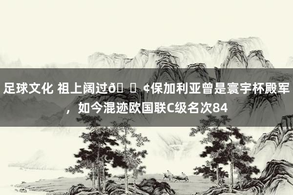 足球文化 祖上阔过😢保加利亚曾是寰宇杯殿军，如今混迹欧国联C级名次84