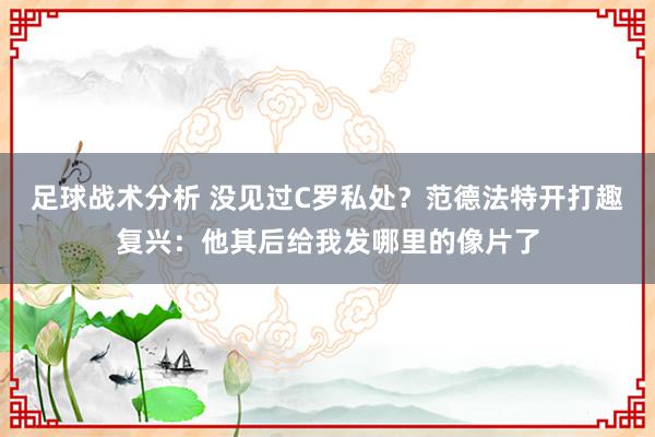 足球战术分析 没见过C罗私处？范德法特开打趣复兴：他其后给我发哪里的像片了